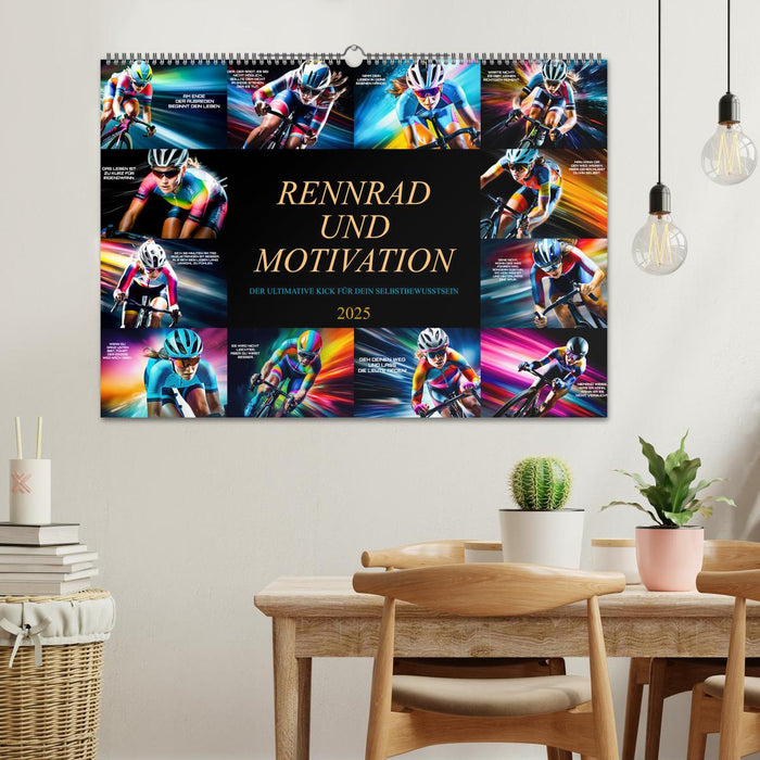 Rennrad und Motivation (CALVENDO Wandkalender 2025)