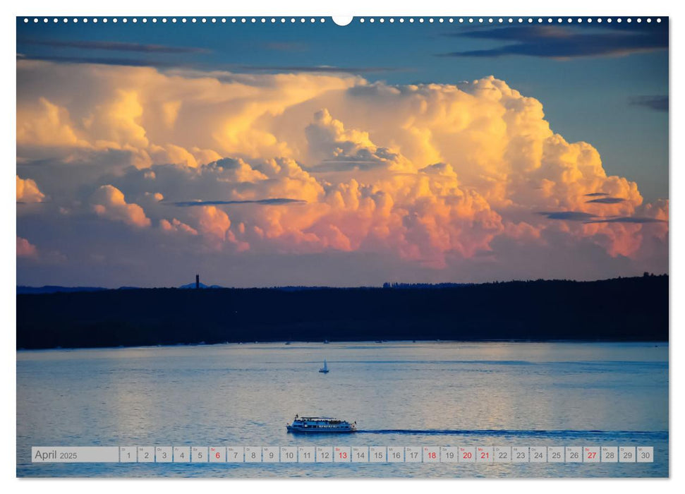 Wolken überm Bodensee (CALVENDO Premium Wandkalender 2025)