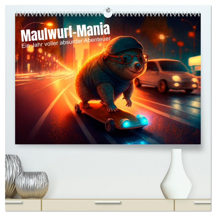 Maulwurf Mania Ein Jahr voller absurder Abenteuer (CALVENDO Premium Wandkalender 2025)