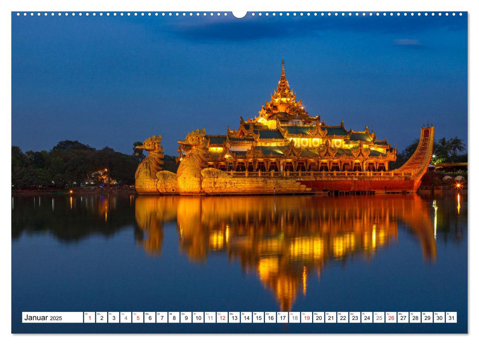 Wunderbares Myanmar (CALVENDO Premium Wandkalender 2025)