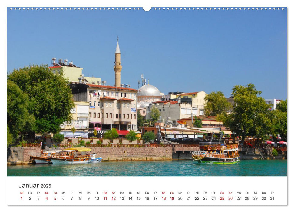 Flussfahrt in Manavgat (CALVENDO Premium Wandkalender 2025)