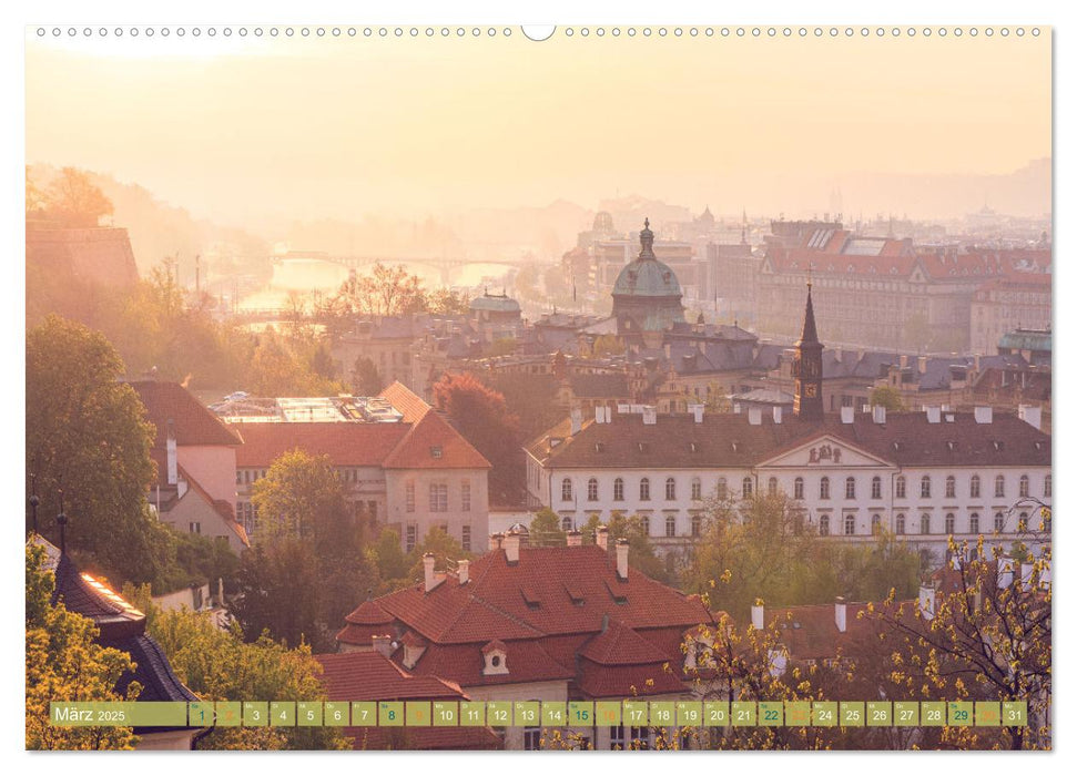 Aussichten auf Prag (CALVENDO Premium Wandkalender 2025)