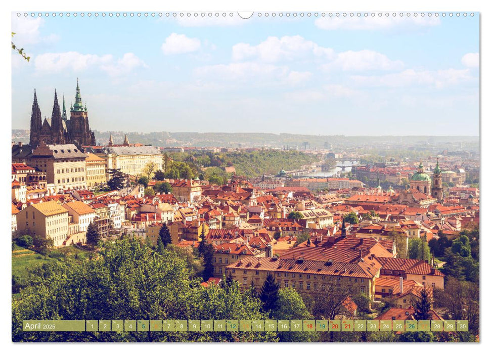 Aussichten auf Prag (CALVENDO Premium Wandkalender 2025)