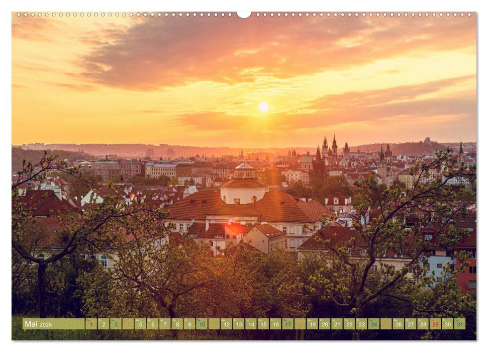 Aussichten auf Prag (CALVENDO Premium Wandkalender 2025)