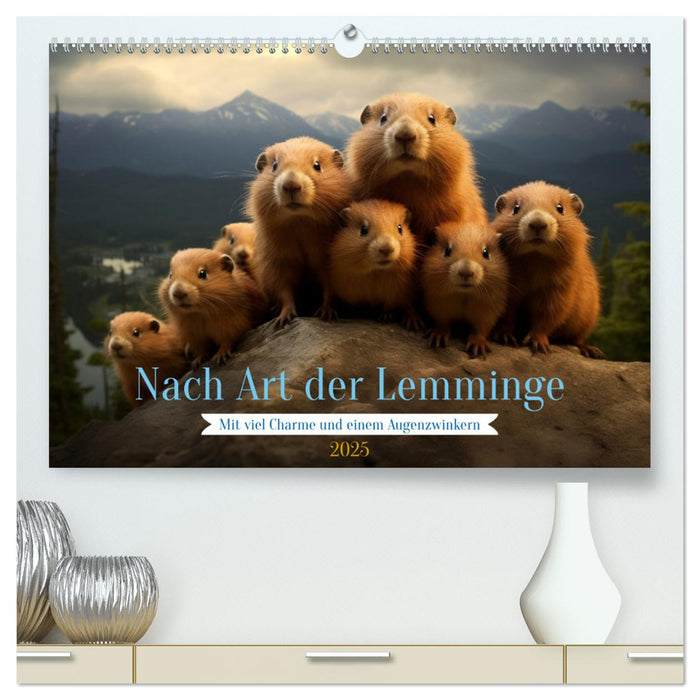 Nach Art der Lemminge (CALVENDO Premium Wandkalender 2025)