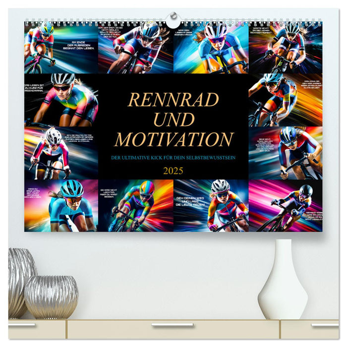 Rennrad und Motivation (CALVENDO Premium Wandkalender 2025)