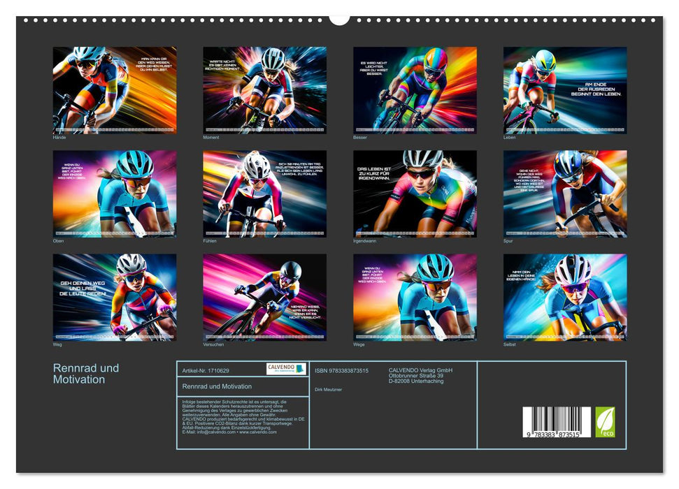 Rennrad und Motivation (CALVENDO Premium Wandkalender 2025)