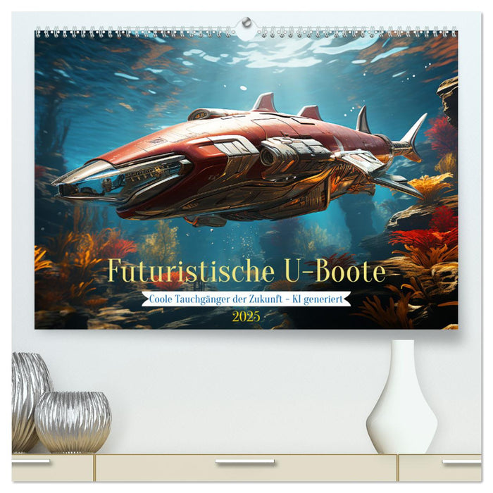 Futuristische U-Boote (CALVENDO Premium Wandkalender 2025)