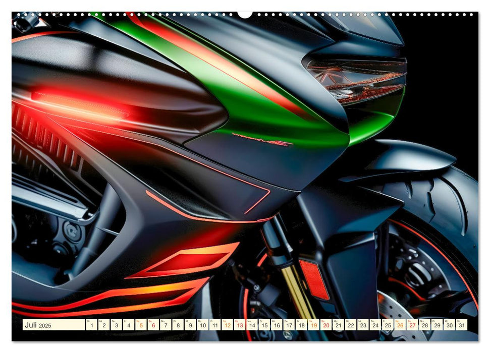 Blickpunkt Motorrad Schönheit im Design (CALVENDO Premium Wandkalender 2025)