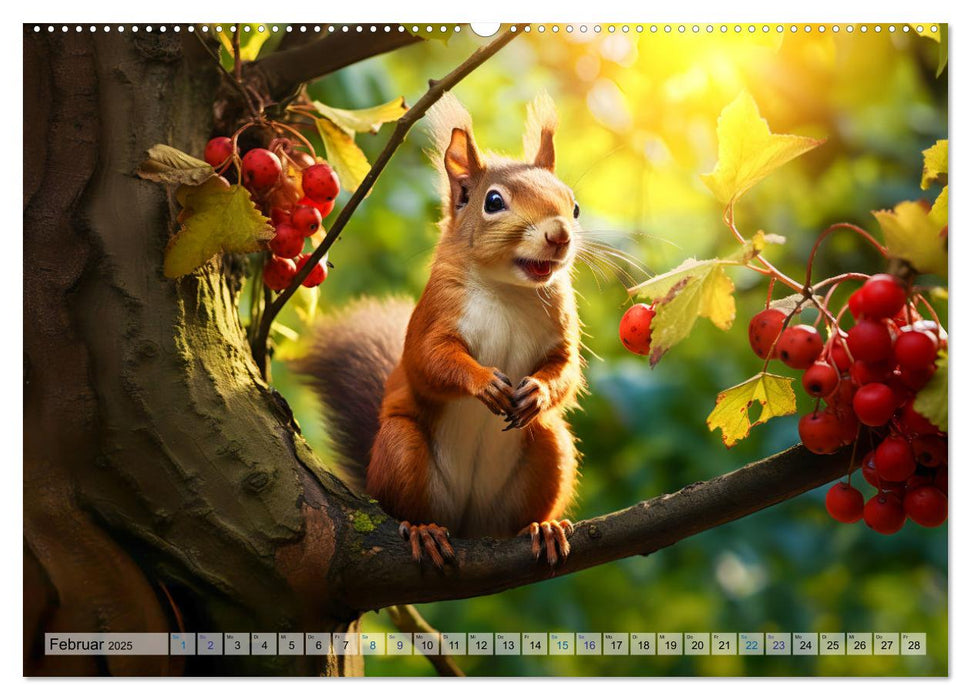 Wilde Nachbarn - Tierisches Treiben im Gartenparadies! (CALVENDO Premium Wandkalender 2025)