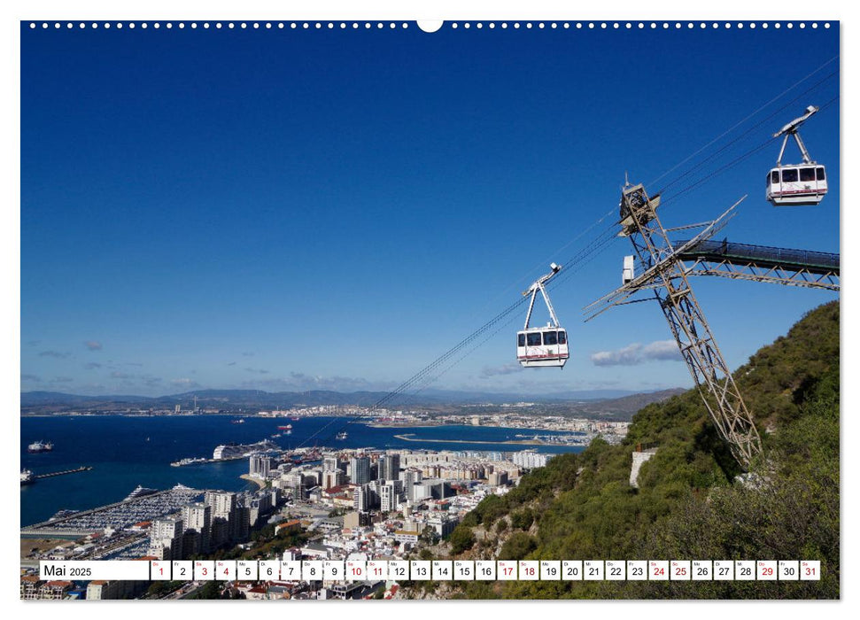 Gibraltar - Großbritannien am Mittelmeer (CALVENDO Premium Wandkalender 2025)