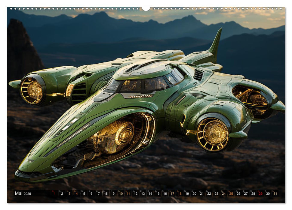 Futuristische Flieger (CALVENDO Wandkalender 2025)