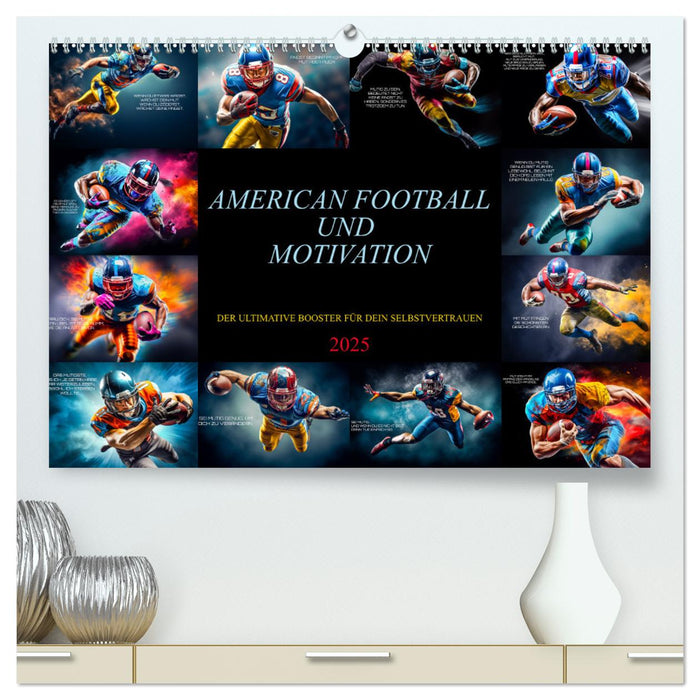 American Football und Motivation (CALVENDO Premium Wandkalender 2025)