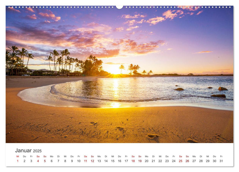 Hawaii Traumziel (CALVENDO Premium Wandkalender 2025)