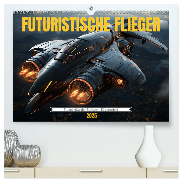 Futuristische Flieger (CALVENDO Premium Wandkalender 2025)