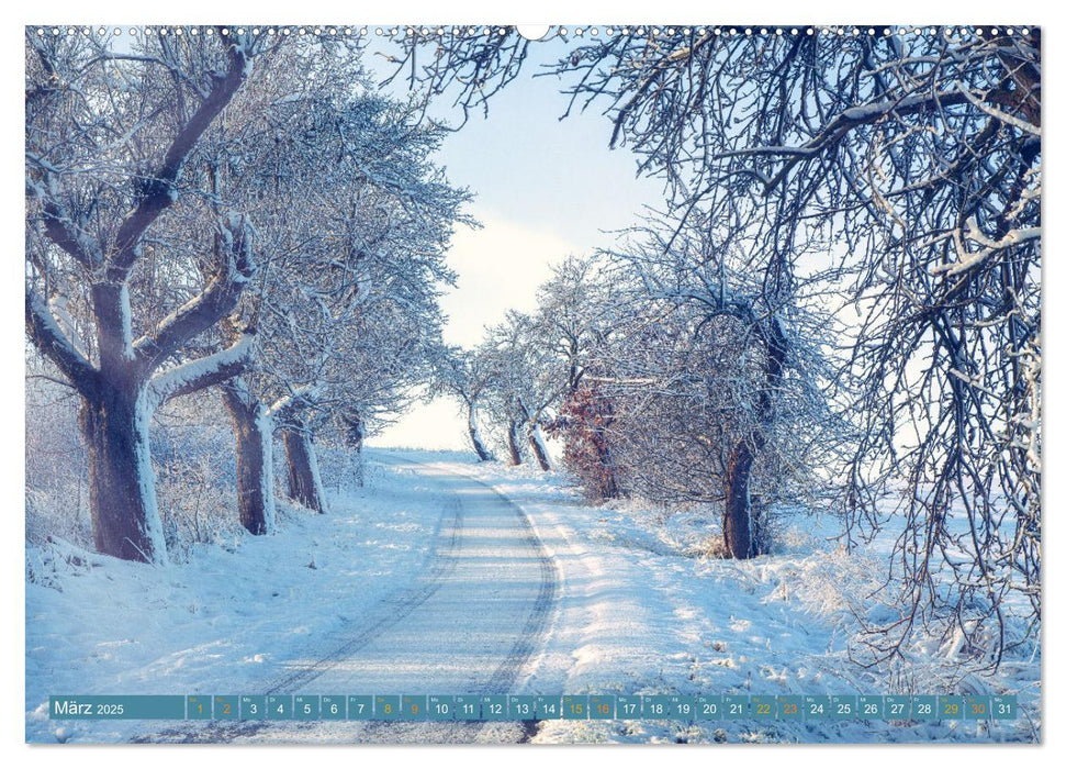 Winter im Meißner Hinterland (CALVENDO Premium Wandkalender 2025)