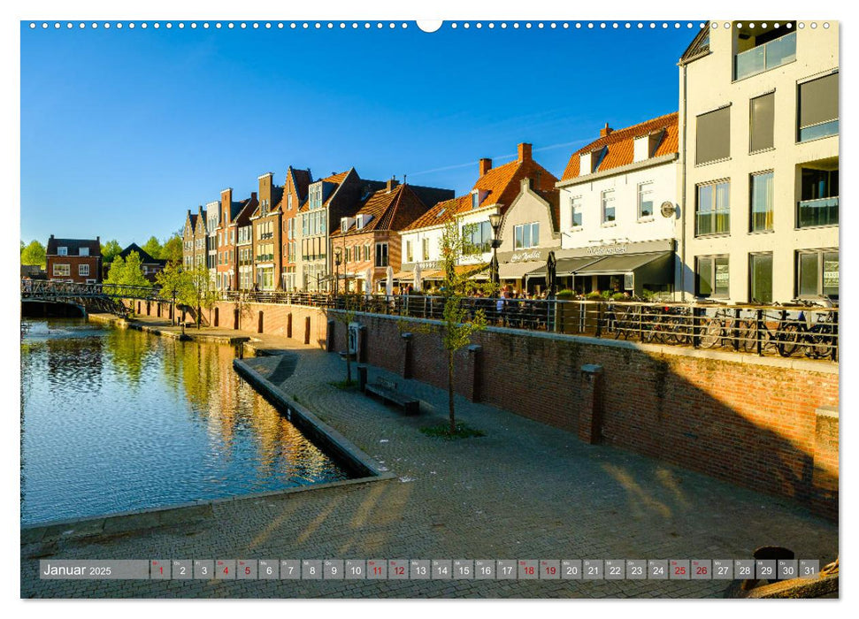 Ein Blick auf Hulst in Zeeland (CALVENDO Premium Wandkalender 2025)