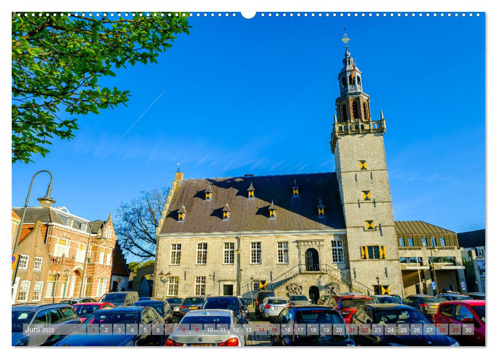 Ein Blick auf Hulst in Zeeland (CALVENDO Premium Wandkalender 2025)