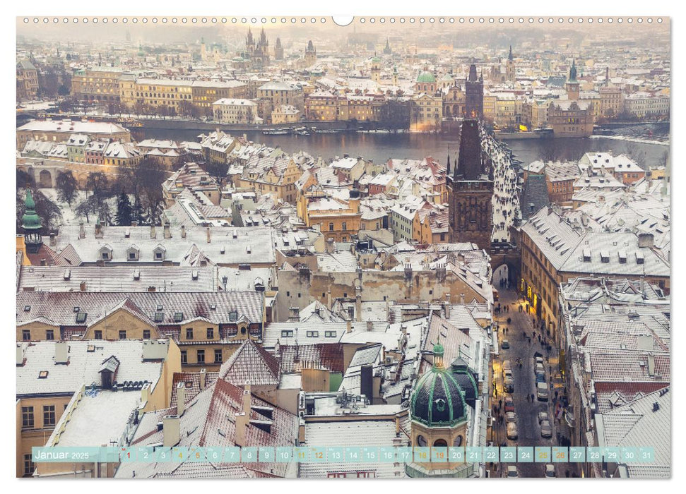 Die Karlsbrücke in Prag (CALVENDO Premium Wandkalender 2025)