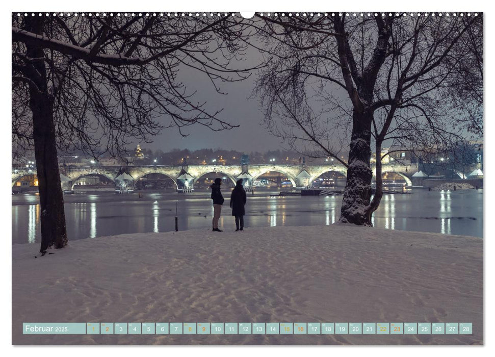 Die Karlsbrücke in Prag (CALVENDO Premium Wandkalender 2025)