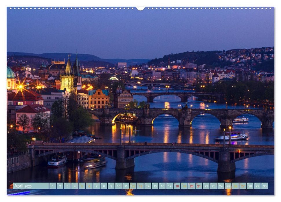 Die Karlsbrücke in Prag (CALVENDO Premium Wandkalender 2025)