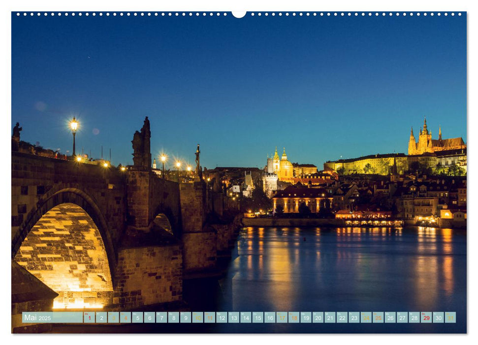 Die Karlsbrücke in Prag (CALVENDO Premium Wandkalender 2025)