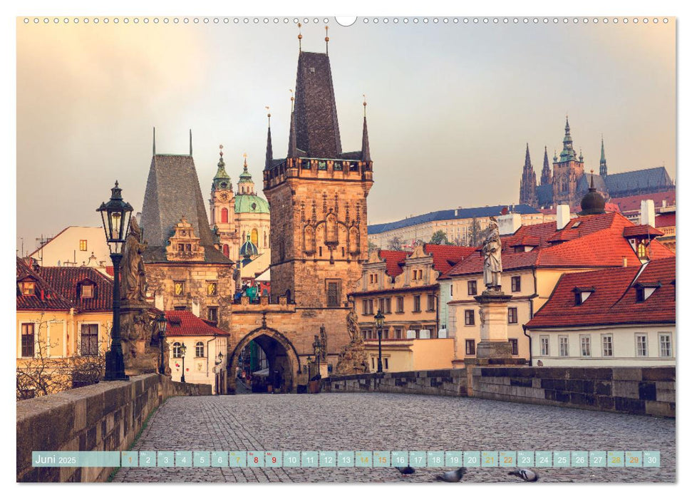 Die Karlsbrücke in Prag (CALVENDO Premium Wandkalender 2025)