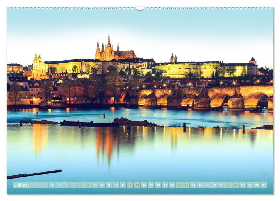 Die Karlsbrücke in Prag (CALVENDO Premium Wandkalender 2025)