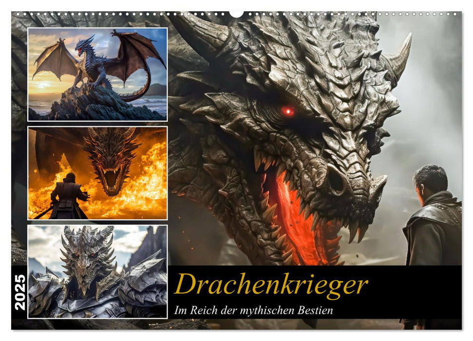 Drachenkrieger (CALVENDO Wandkalender 2025)