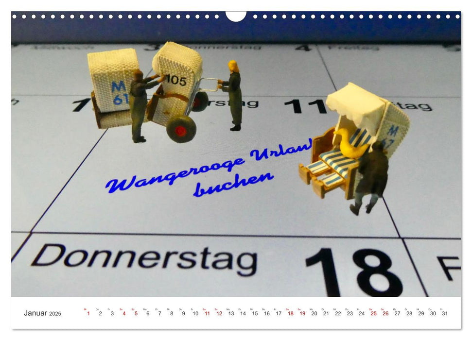 Wangerooge - kleine und große Urlaubserlebnisse (CALVENDO Wandkalender 2025)