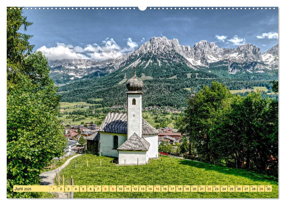 Wilder Kaiser - Skigebiet, Wanderparadies und Filmkulisse (CALVENDO Premium Wandkalender 2025)