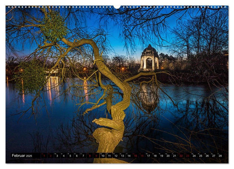 Sachsen-Anhalt zur blauen Stunde (CALVENDO Premium Wandkalender 2025)