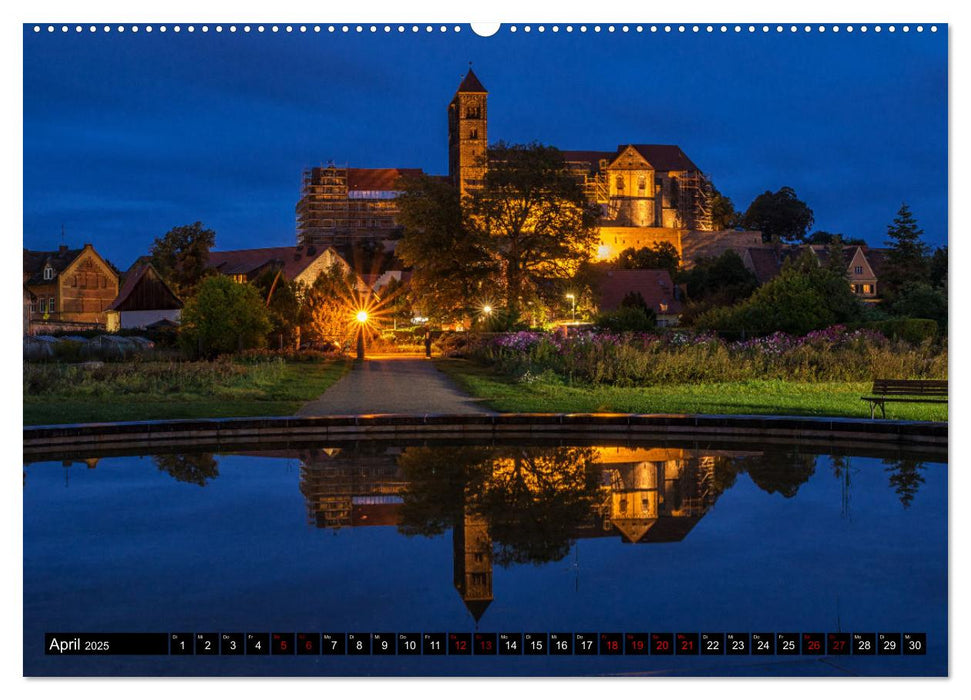 Sachsen-Anhalt zur blauen Stunde (CALVENDO Premium Wandkalender 2025)