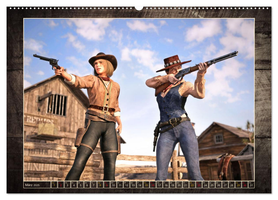 Wild West Outlaws (CALVENDO Wandkalender 2025)