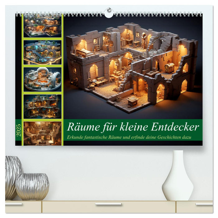 Räume für kleine Entdecker (CALVENDO Premium Wandkalender 2025)