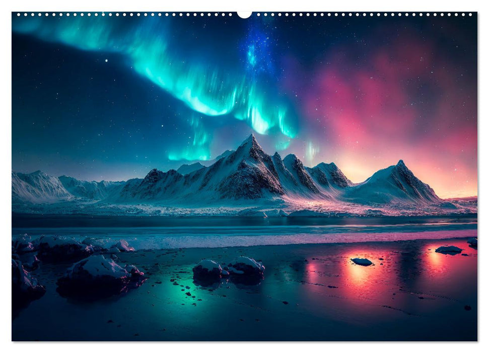 Nordlichter - Aurora Borealis, wunderschön und geheimnisvolll (CALVENDO Premium Wandkalender 2025)