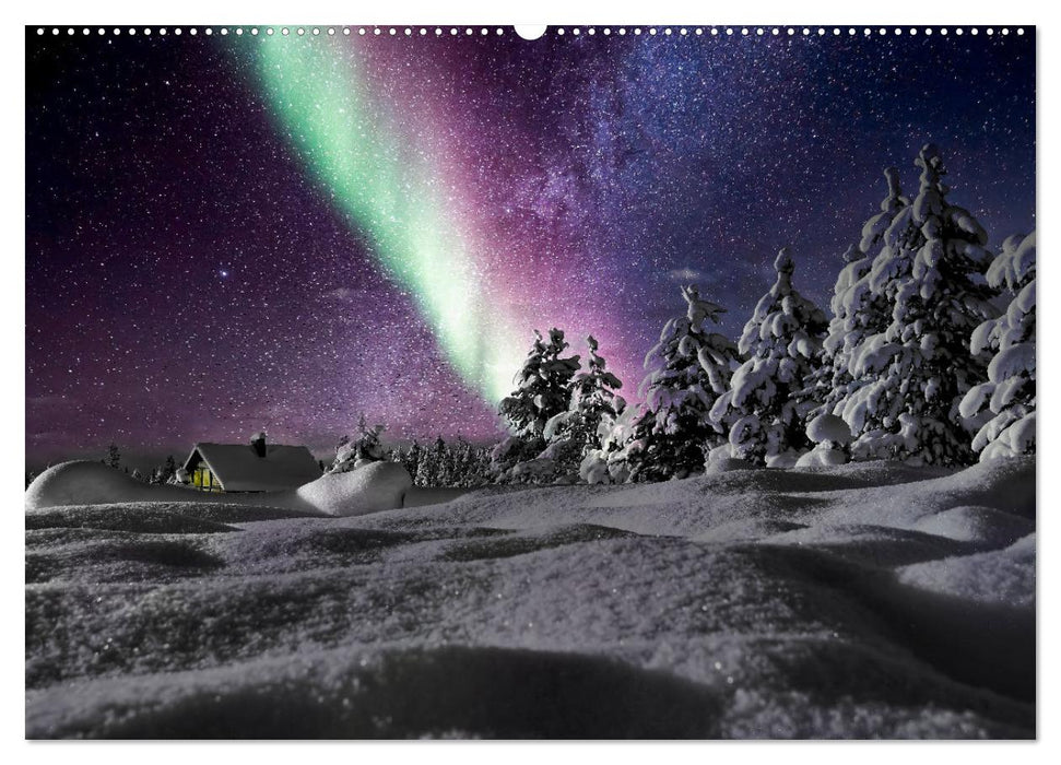 Nordlichter - Aurora Borealis, wunderschön und geheimnisvolll (CALVENDO Premium Wandkalender 2025)