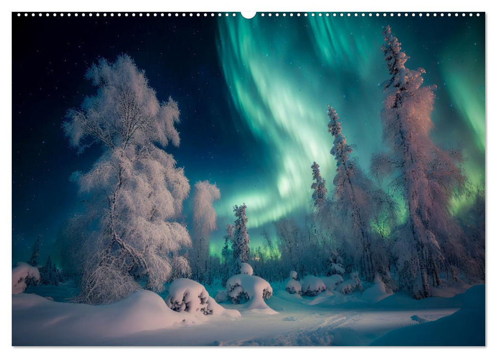 Nordlichter - Aurora Borealis, wunderschön und geheimnisvolll (CALVENDO Premium Wandkalender 2025)