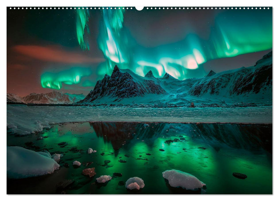 Nordlichter - Aurora Borealis, wunderschön und geheimnisvolll (CALVENDO Premium Wandkalender 2025)