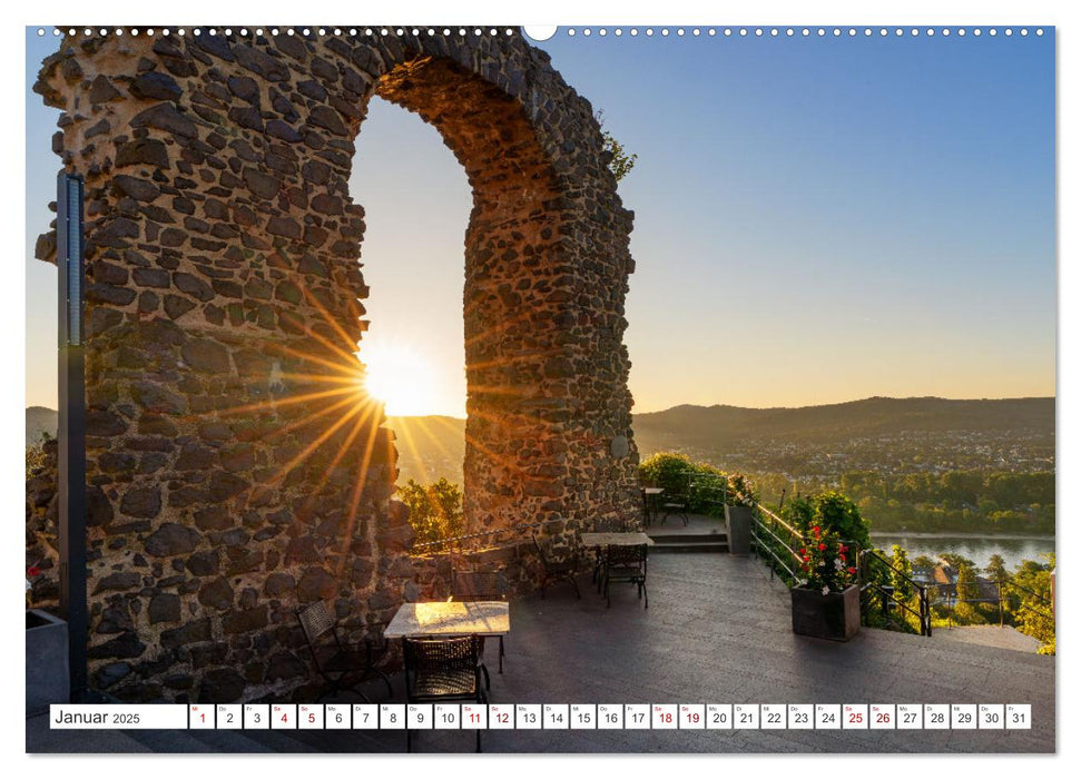 Unterwegs - Rhein-Burgen-Weg (CALVENDO Wandkalender 2025)