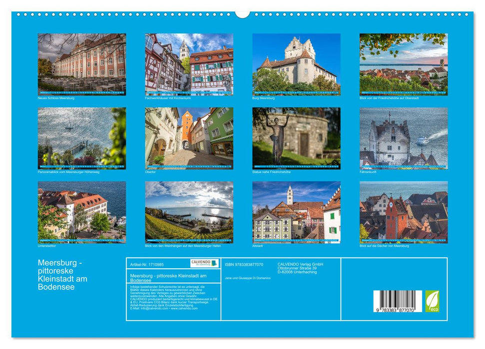 Meersburg - pittoreske Kleinstadt am Bodensee (CALVENDO Premium Wandkalender 2025)