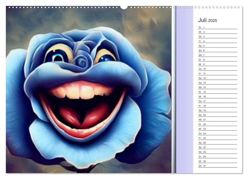 Crazy Blumen (CALVENDO Premium Wandkalender 2025)
