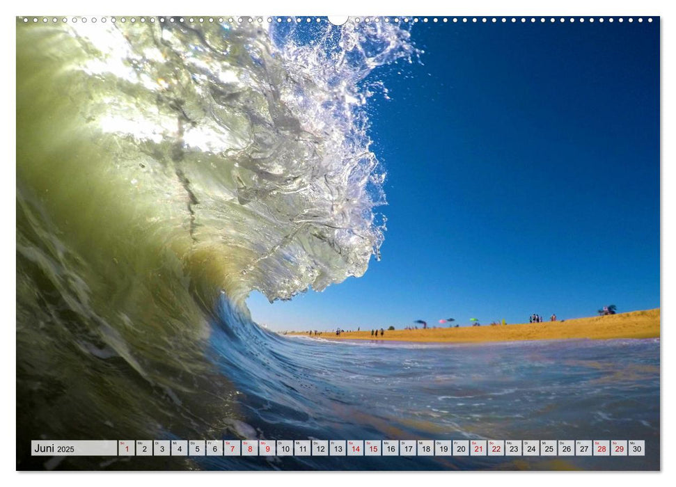 Surfen - from Inside the Barrel (CALVENDO Premium Wandkalender 2025)