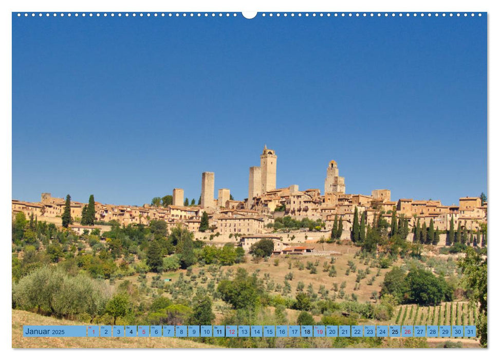 Impressionen aus San Gimignano (CALVENDO Premium Wandkalender 2025)