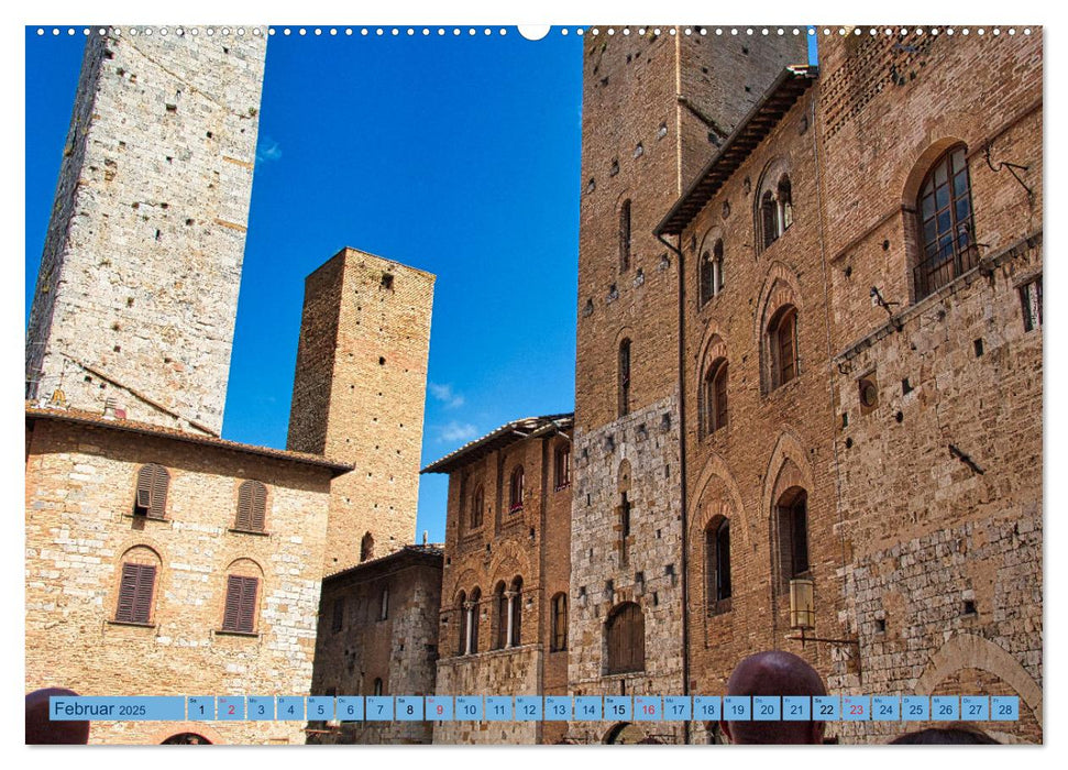 Impressionen aus San Gimignano (CALVENDO Premium Wandkalender 2025)