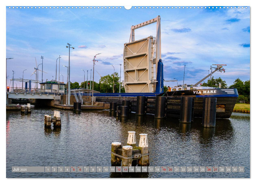 Ein Blick auf Delfzijl (CALVENDO Premium Wandkalender 2025)