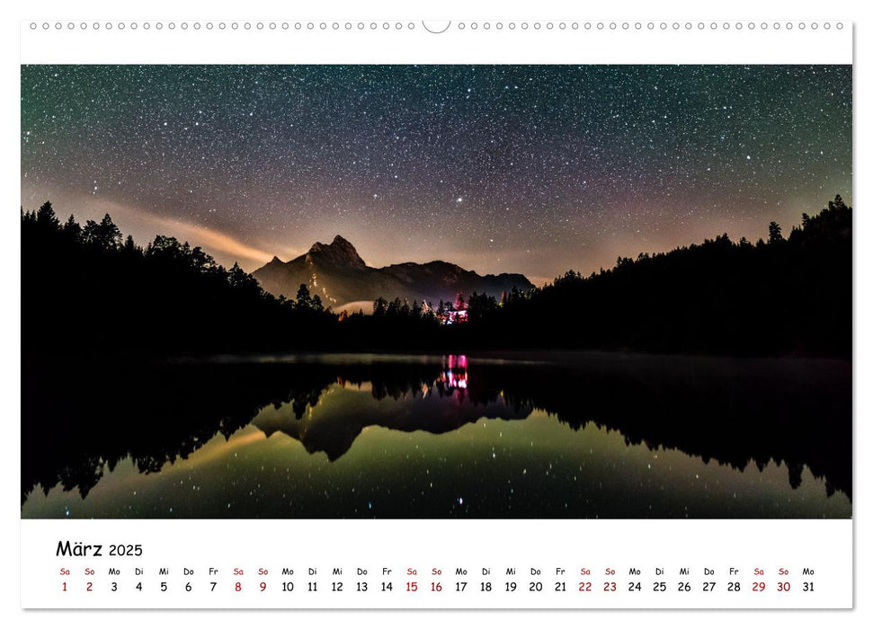 Traumhafte Orte - Berge, Seen und Meer (CALVENDO Premium Wandkalender 2025)