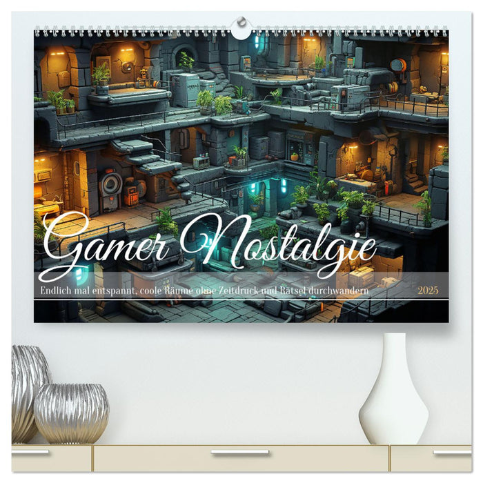 Gamer Nostalgie (CALVENDO Premium Wandkalender 2025)