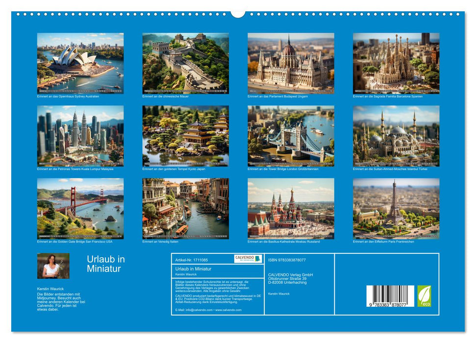 Urlaub in Miniatur (CALVENDO Premium Wandkalender 2025)