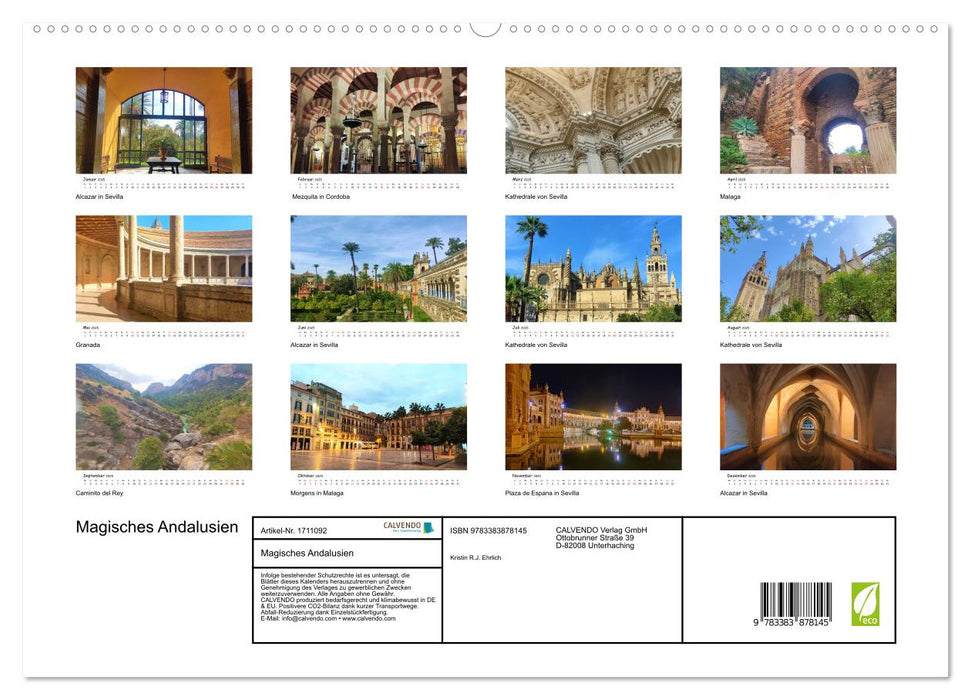 Magisches Andalusien (CALVENDO Premium Wandkalender 2025)